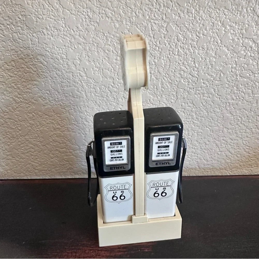 Route 66 Vintage Gas Pump Salt and Pepper Shakers